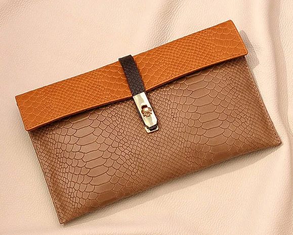 taupe clutch purse