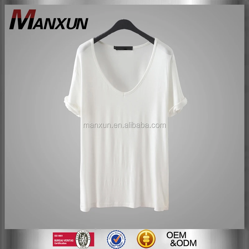 plain white loose t shirt