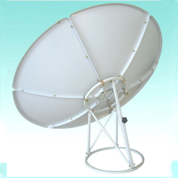 C Band Big Satellite Dish Antenna 8 Feet Offset Satellite Dish 240CM Steel Panel Ground Mount TV Antenna