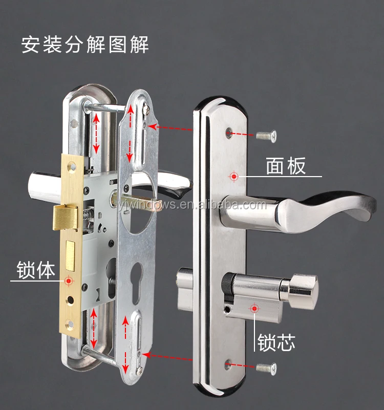 Elegant door lock types door lock without handle| Alibaba.com