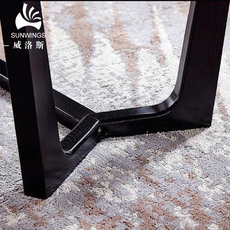 Wood Dining Room Table Set Home Furniture Ash with Marble Top Wooden Legs New Modern dining table set