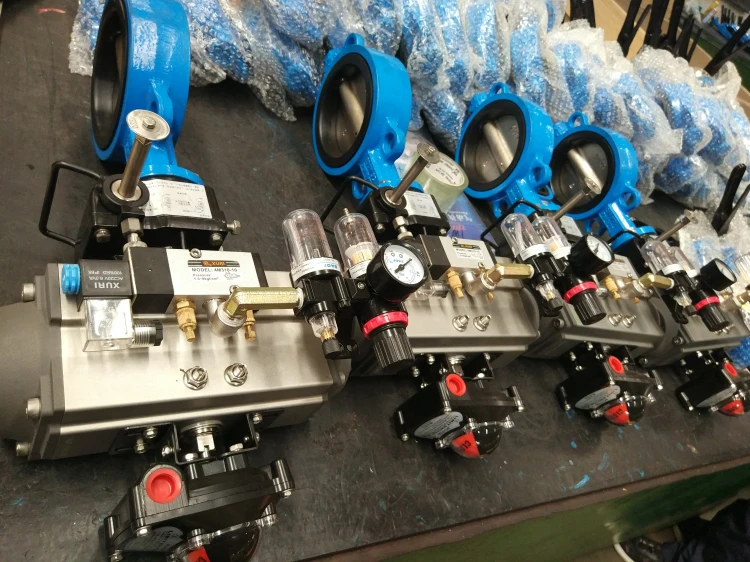 Casting butterfly Valve 20 Series with Double Regulating Pneumatic for Water Oil Gas Application