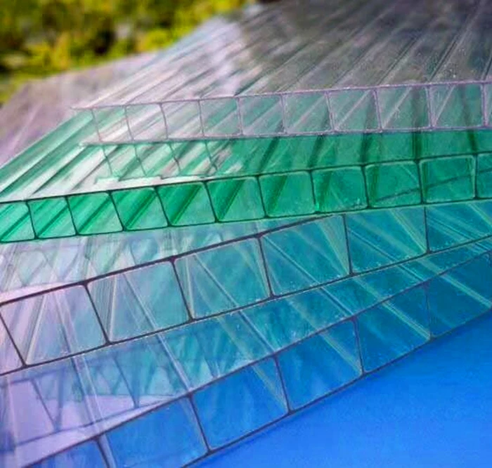 Тонированные толщина 20 мм переработанные соты PC две стены полые цена поликарбонатный лист Лексана