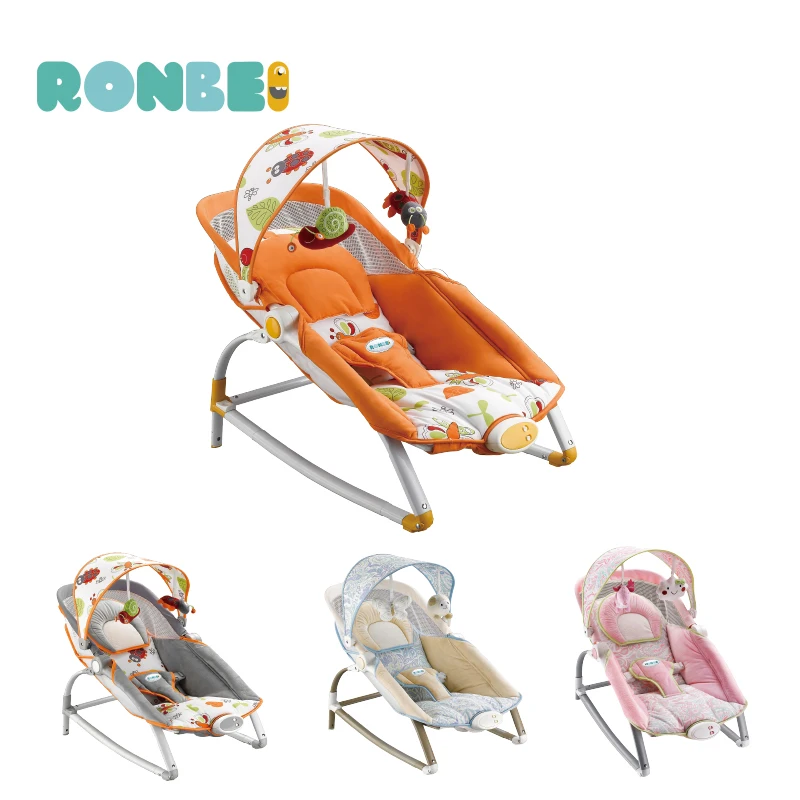 Luxury 2 in one portable electric vibration and musical baby rocker