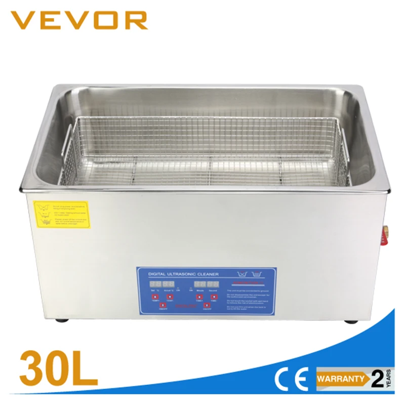 Высокое качество 30L Промышленный Цифровой ультразвуковой очиститель JPS100A с таймером и нагревателем
