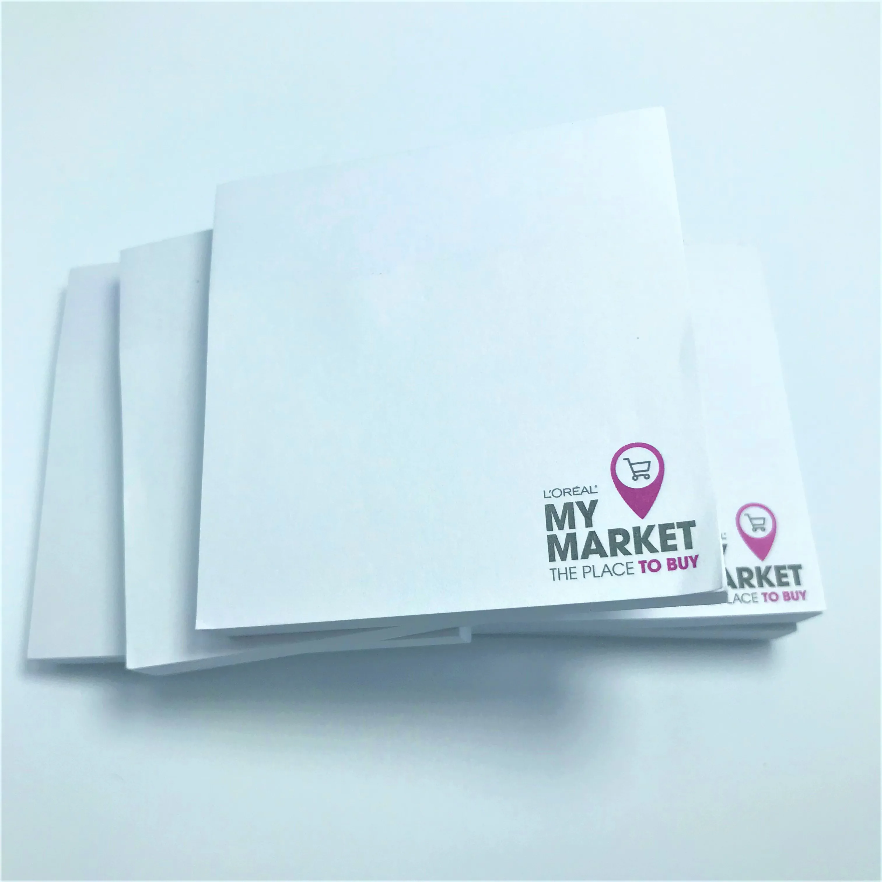 Customized 3x3 Die Cut Shape Pocket Size Hotel Small Writing Notepad Study Sticky Notes  Memo Pads with Printing Company Logo