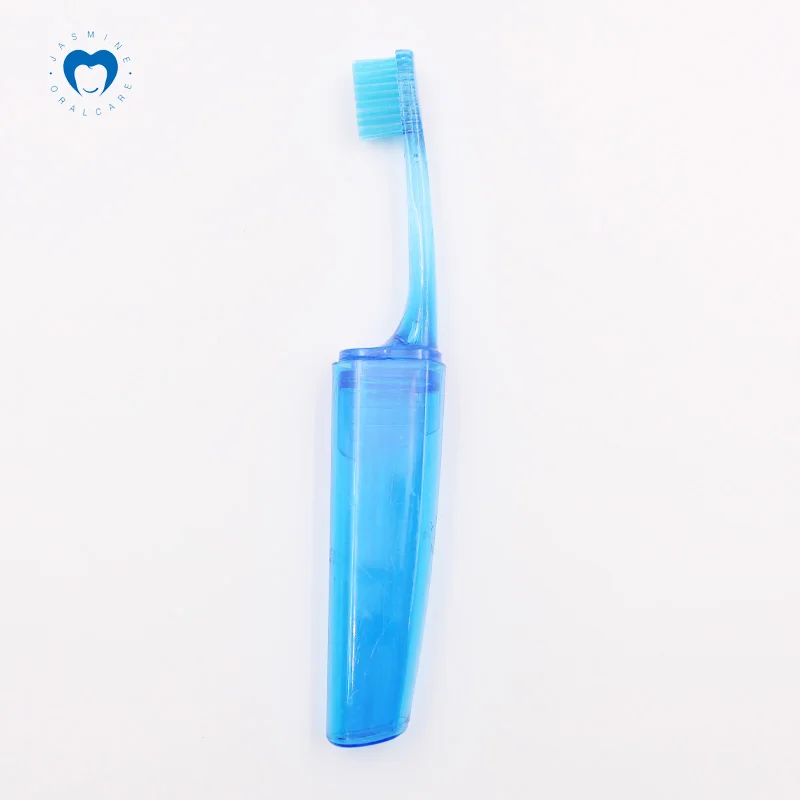 Складная зубная щетка для путешествий для гостиницы с дизайном логотипа