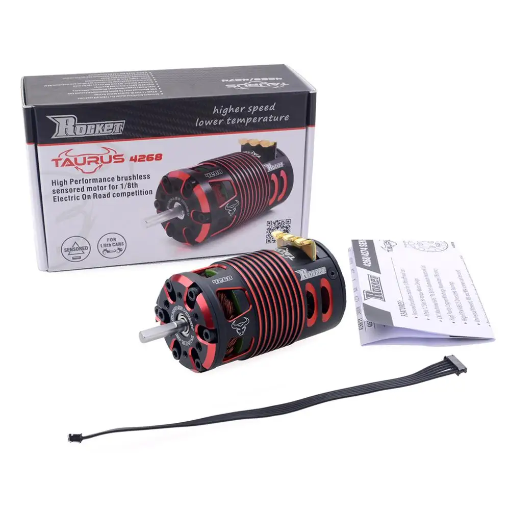 Moteur Rocket Brushless sans Balais Sensored 4268 1550KV Capteur 5