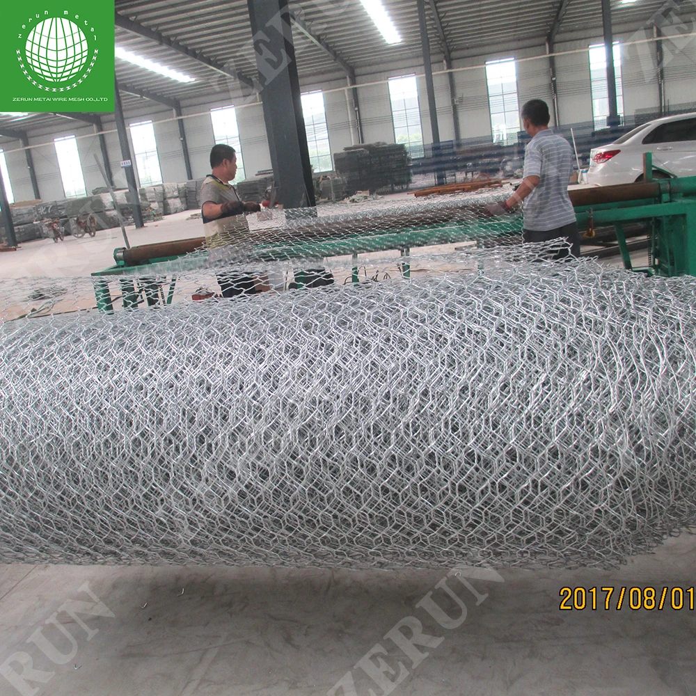 Galvanized gabion wire mesh for stone retaining wall cage Factory