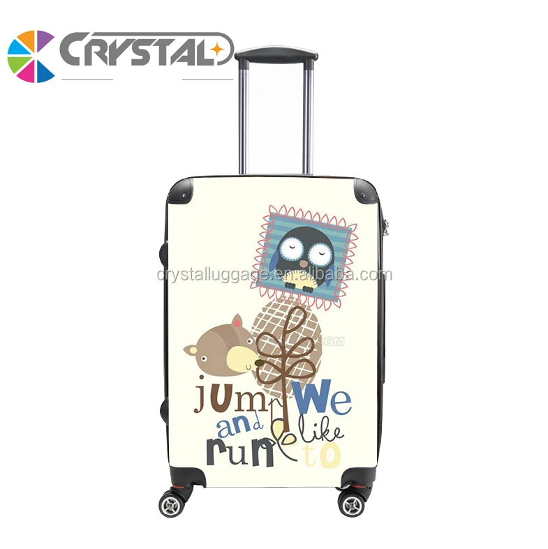 Customized Print Travel Luggage Sets Hard Shell ABS Trolley Suitcases Luggage Bags Cases