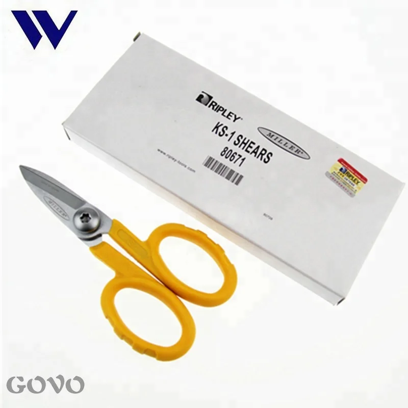 VAE·YI KS-1 Kevlar Scissors – Ergonomic 5.5 Inch Fiber Cutter, High-Carbon Steel/Titanium Blades, For FTTH, Electricians, And Cabling