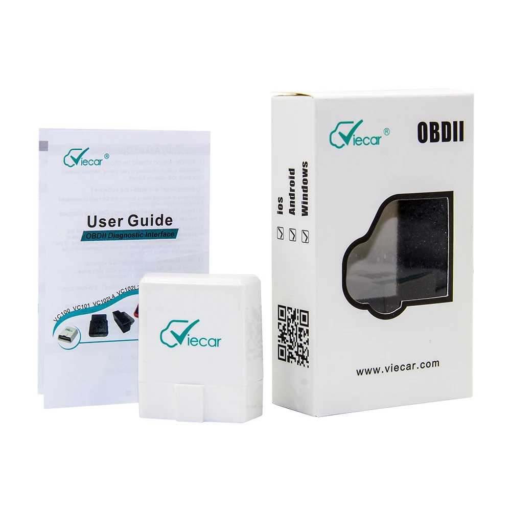 ELM327 Viecar VC100 OBD-II Bluetooth 4.0 Scanner for Multi-brands with Car HUD 