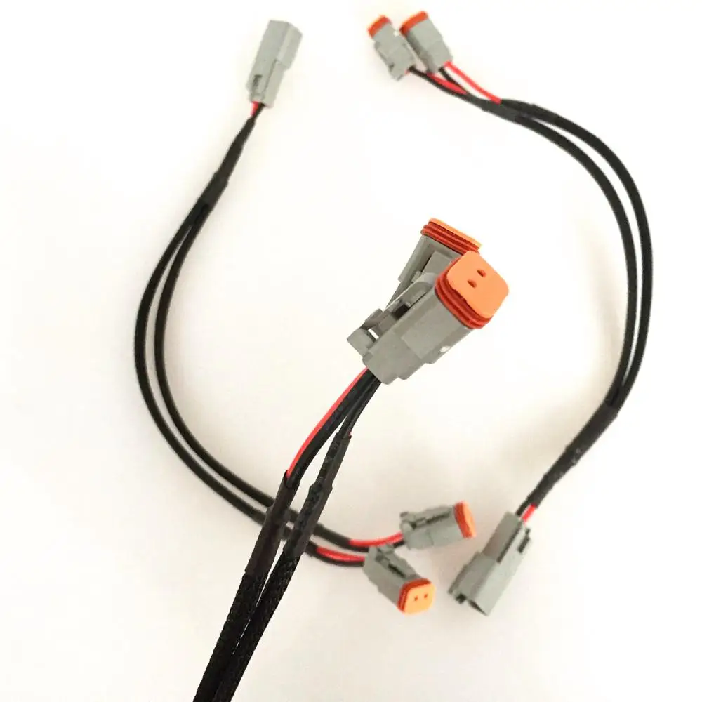 Автомобильные Y-образные двойные выходы Deutsch DT DTP адаптеры разъемы разветвители для автомобиля светодиодная противотуманная 30 см