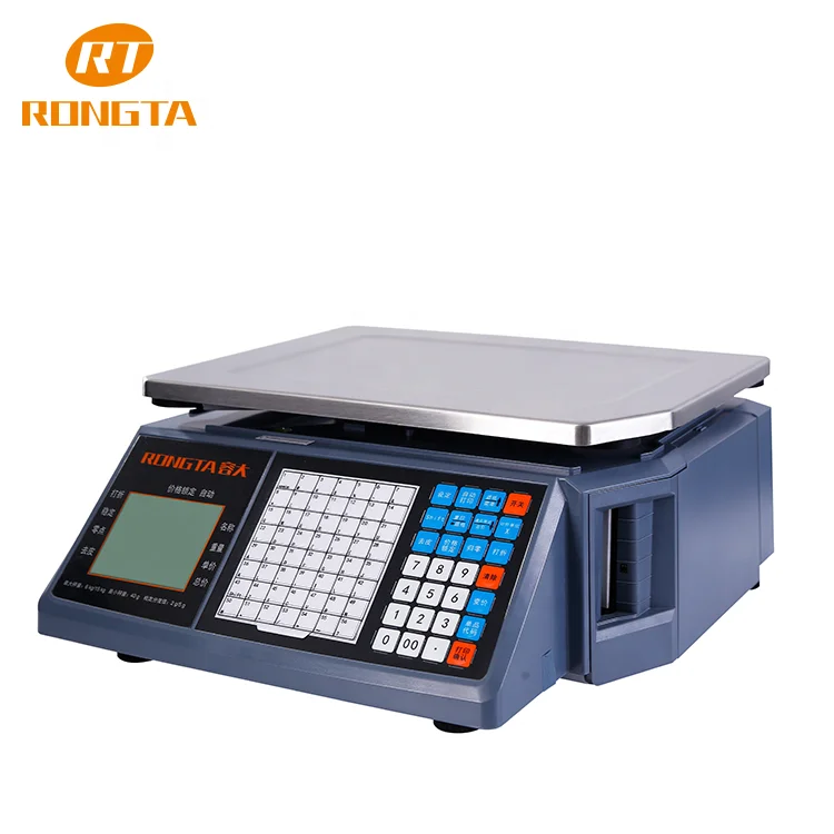 Báscula de cocina comercial con WIFI USB de 30kg, pantalla LCD