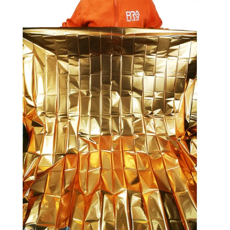 hot sale outdoor survival reflective blanket first aid gold