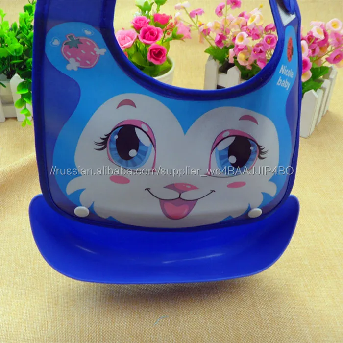 Оптовая мультфильм Силиконовые Bib младенца Бандана Set Baby слюни Биб Производитель