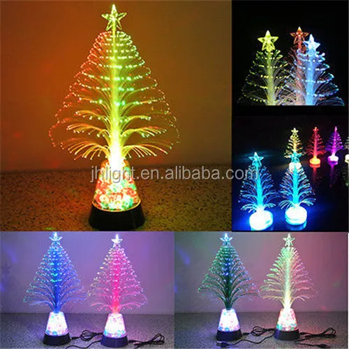 Mini USB Color Changing Christmas Tree LED Light X'mas Tree Table Lamp Decor 