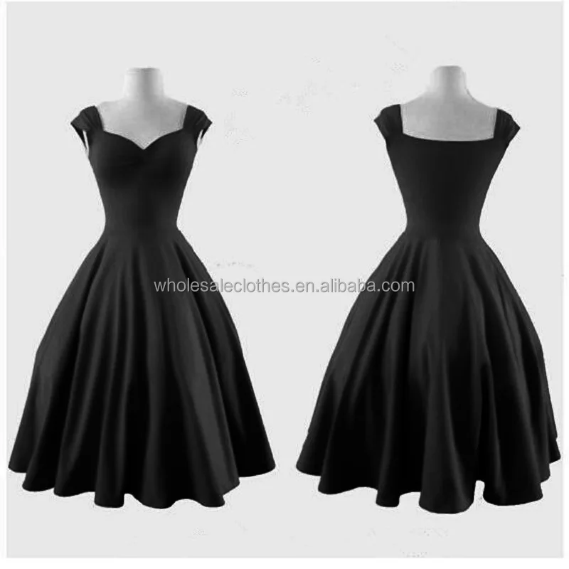 black skater skirt 50s