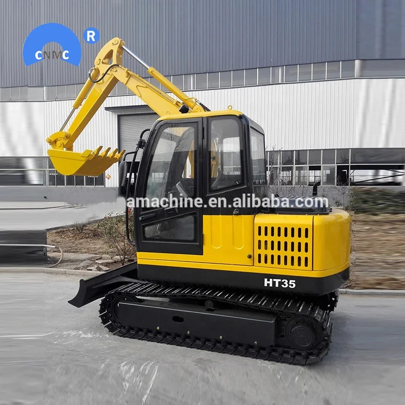 Jining Hightop HT35 Micro Digger 1 Ton Mini Excavator Small Bagger for Sale