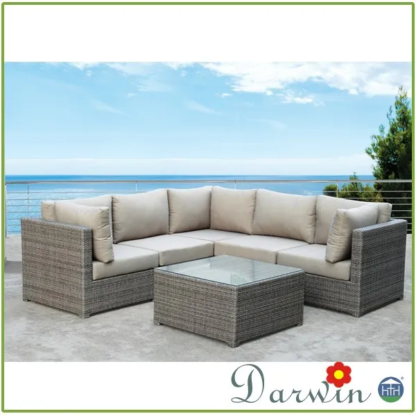 
Современный комплект диван из ротанга для отдыха, садовая мебель, комплект диванов для патио, уличная мебель 