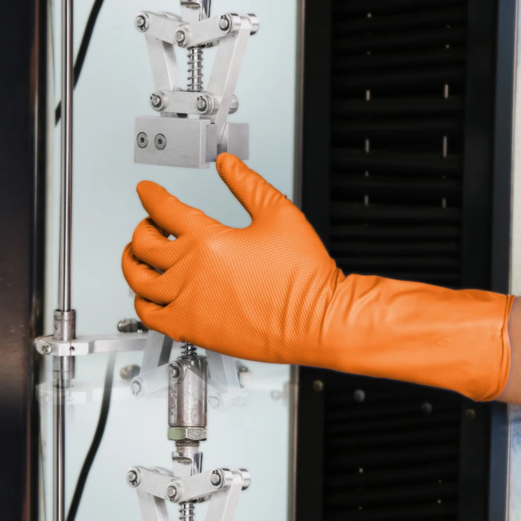 8 Mil Nitrile Diamond Gloves Heavy Duty Nitrile Mechanic Repair