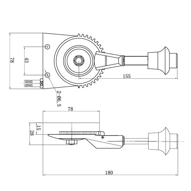 OEM GJ1103A Hand Throttle Control Lever Road Sweeper Tractor