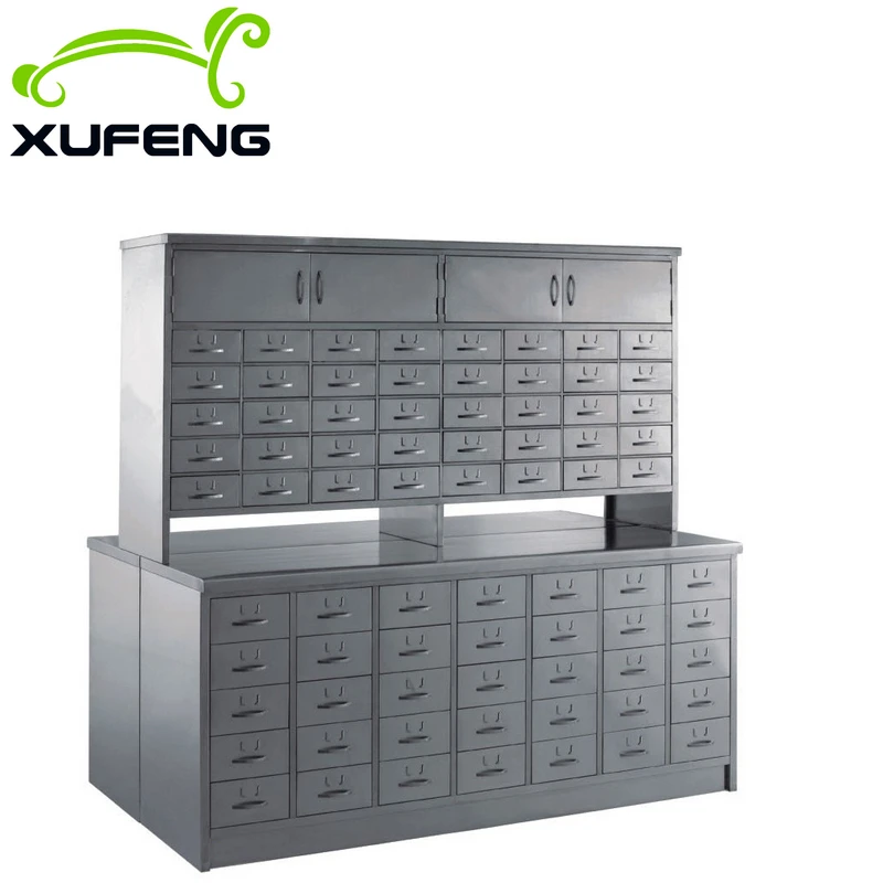 Шкафчик больничной аптеки из нержавеющей стали XF410a Doubleside