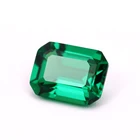 Aaa Gemstone Green Wholesale AAA Quality Green Nano Crystal Gemstone Emerald Cut Loose Green Nano Gems