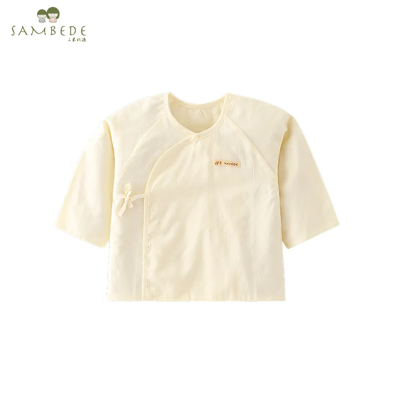 SAMBEDE, 100% хлопок, оригинальный Топ для новорожденных, одежда для детей 0-3 месяцев, простые кимоно для малышей M7X10067