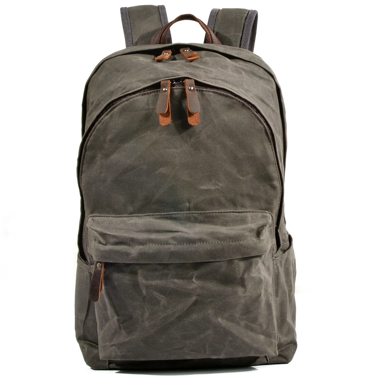 Travel outdoor canvas laptop bag  retro canvas backpack