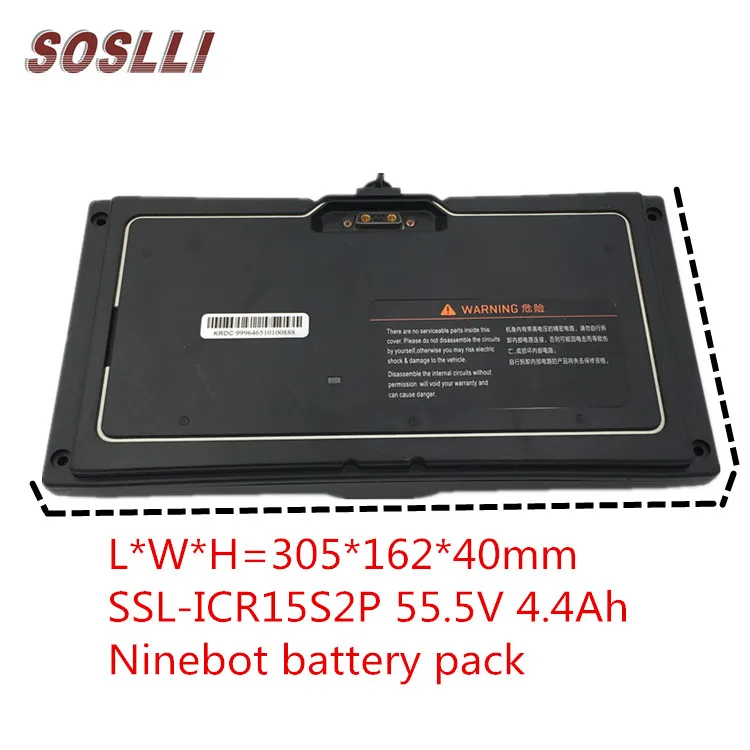 SOSLLI LI-ION Original 54V 4.4Ah Ninebot Battery 15S2P for Ninebot Mini 800W
