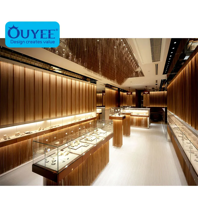 Glass Counter Jewelry Store Layout Luxury Showroom Design