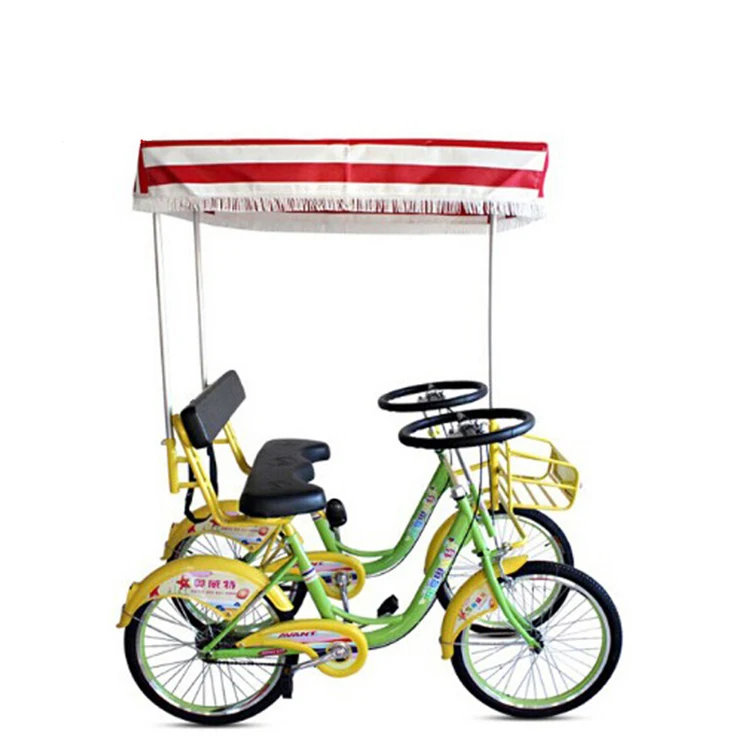 Two Person Pedal Car tandem Surrey Bike Hot Selling/single Speed with  Carbon Frame Bicycle/a Couple love Bike