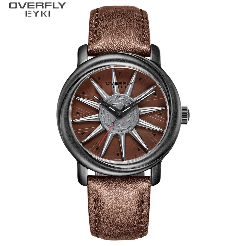 hot sale original overfly eyki e3101 famous brand men leather