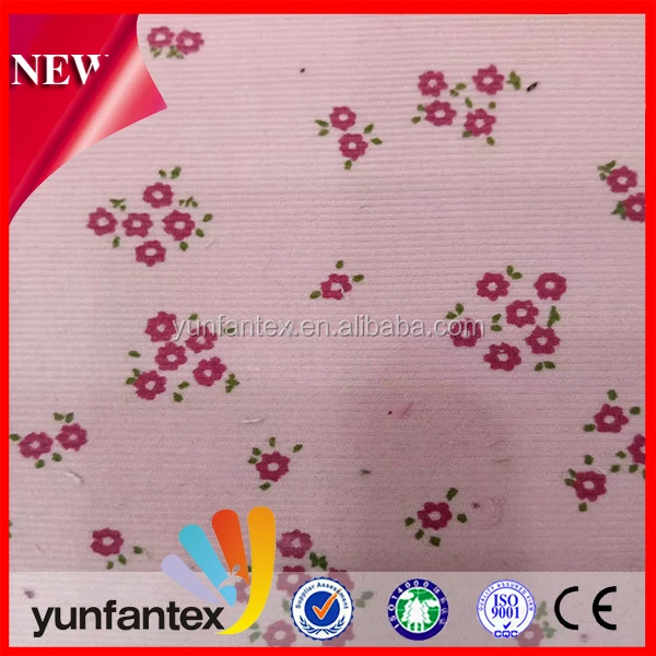 2020 фабричная Вельветовая ткань с цифровым принтом на заказ