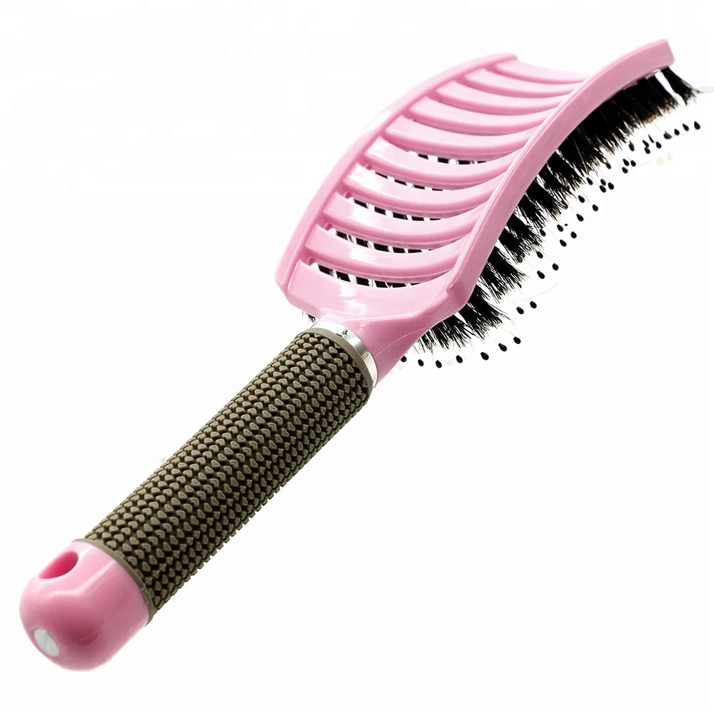 Caso Spazzola Per Crêpe Curva Con Setole Di Cinghiale Nero - Foto 3