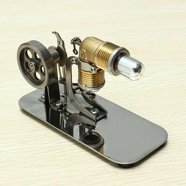 Mini motor de motor Stirling de aire caliente Kit de motor Stirling Modelo de enseñanza de ciencias en miniatura Steam Power Lab Juguetes de educación científica para niños 