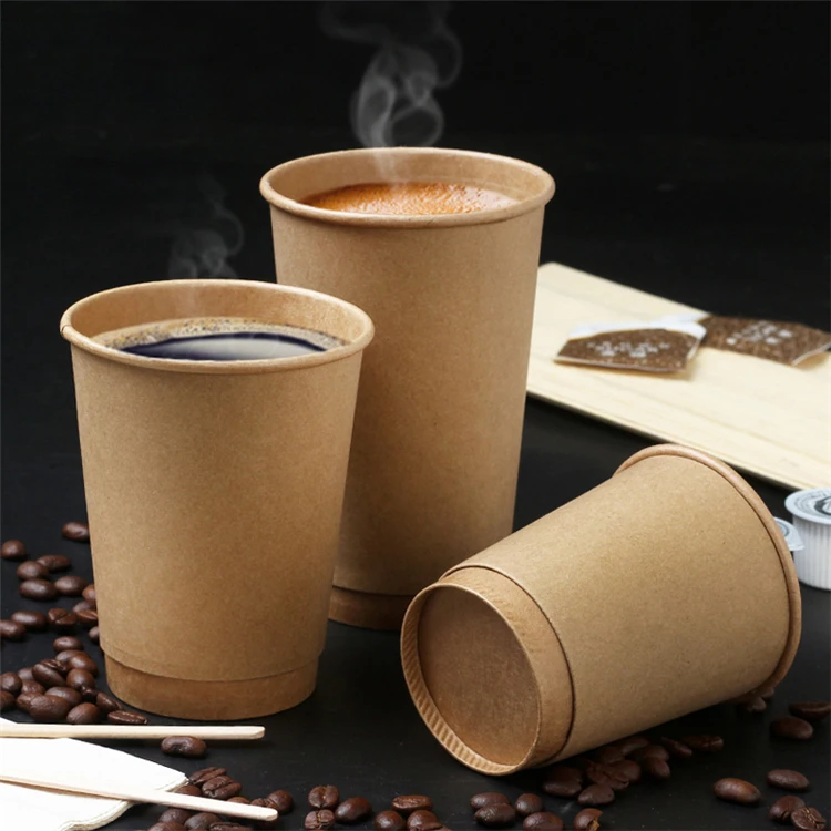 Disposable Hot Coffee Kraft Paper Cup Buy Paper Cup Kraft Paper Cup Coffee Paper Cup Product On Alibaba Com