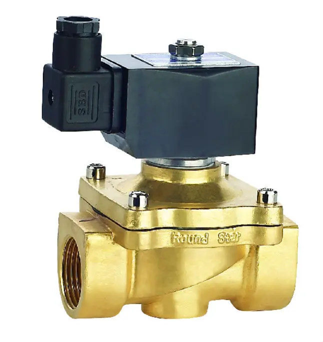 2W-15 Brass Gas Solenoid Valve 1/2 inch AC220V DC24V AC24V DC12V