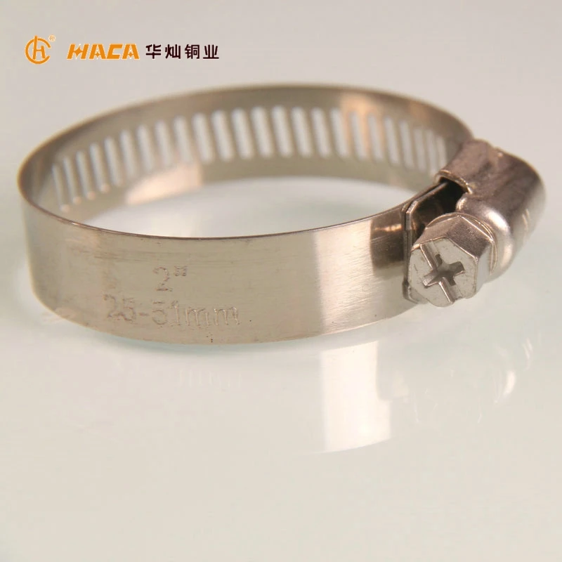 
HUACAN HC1056 Customized Tube or Pipe Fittings Stainless Steel Hose Clamp 
