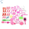 50Pcs XFC Doll Accessories Shoes Bag Mirror Hanger Comb Bracelet For Dolls Decorations Children Girl Gift