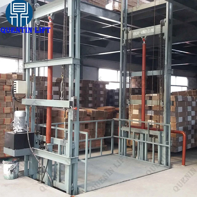 Heavy Loading Capacity Goods Lift Platform Wall Mounted Table Cargo Lift Elevator