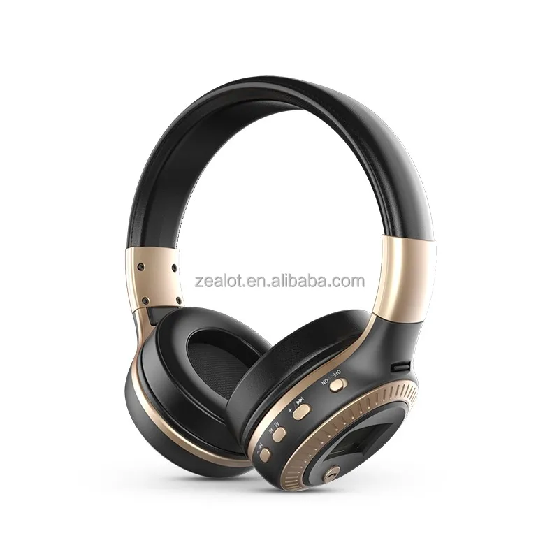 Zealot SD Player Wireless Music Bluetooth Headphones With Microphone Memory Card and FM Radio