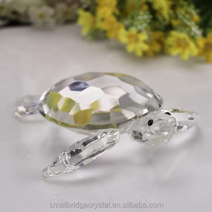 Customize New design 3d crystal tortoise for gifts