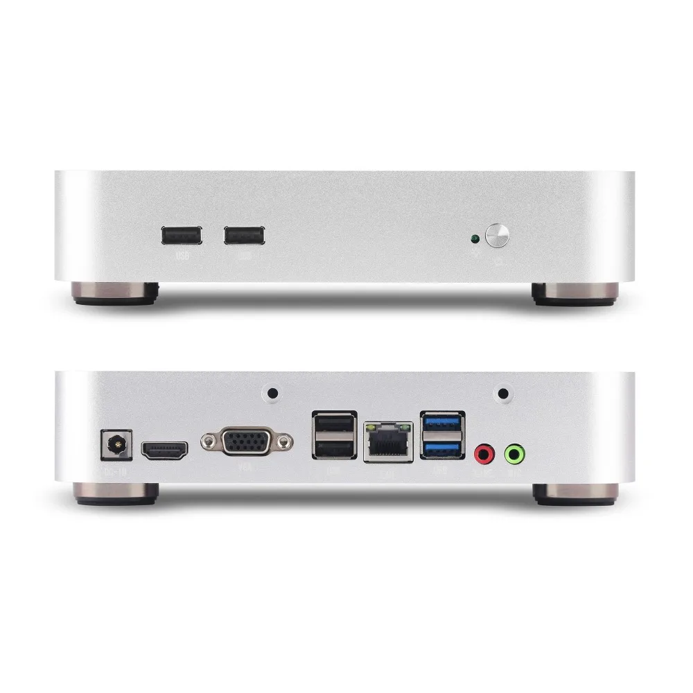 Rgeek Custom Mini Pc High Performance Intel Core I3 I5 I7 Mini Itx Full Aluminum Body case Mini Pc windows 10 Fanless Computer