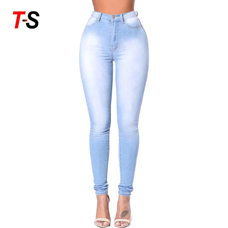 Базовые Женские узкие джинсы, облегающие эластичные женские джинсы с высокой талией в наличии