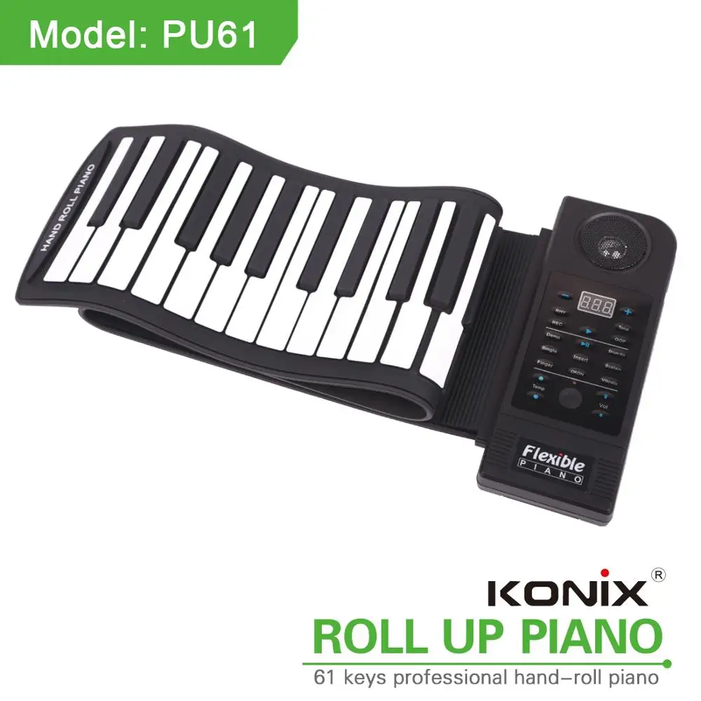 Silicone Waterproof Musical Roll up Piano Keyboard