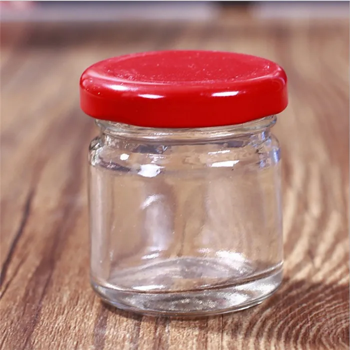 50ml 70ml 75ml Glass Jam Jar Mini Glass Jars for Jam Honey Cubilose