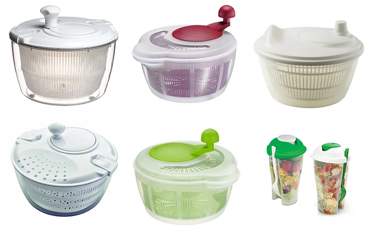 Высококачественный ручной большой Спиннер для салата, дуршлаг для кухни, сушилка для овощей, измельчитель, Спиннер для салата