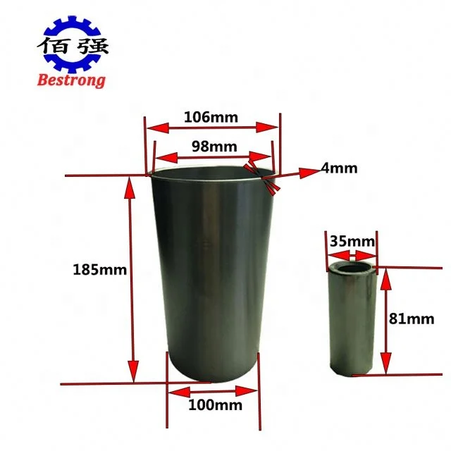XINCHAI Diesel Engine Spare Parts 498 A498BT Forklift Tractor Overhaul Piston Kit / Liner Kit
